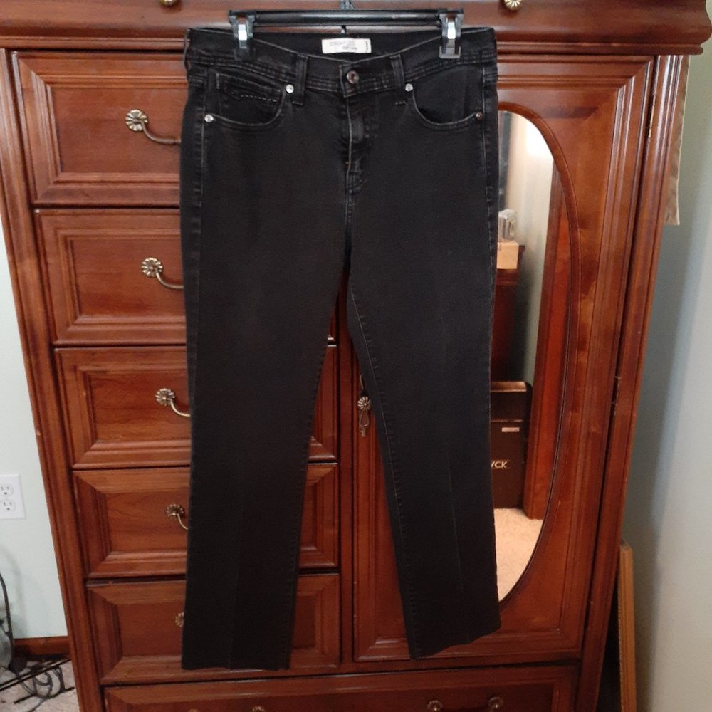 Levi's 505 Straight Leg Black Washed Women's Jeans - Size 8 Short